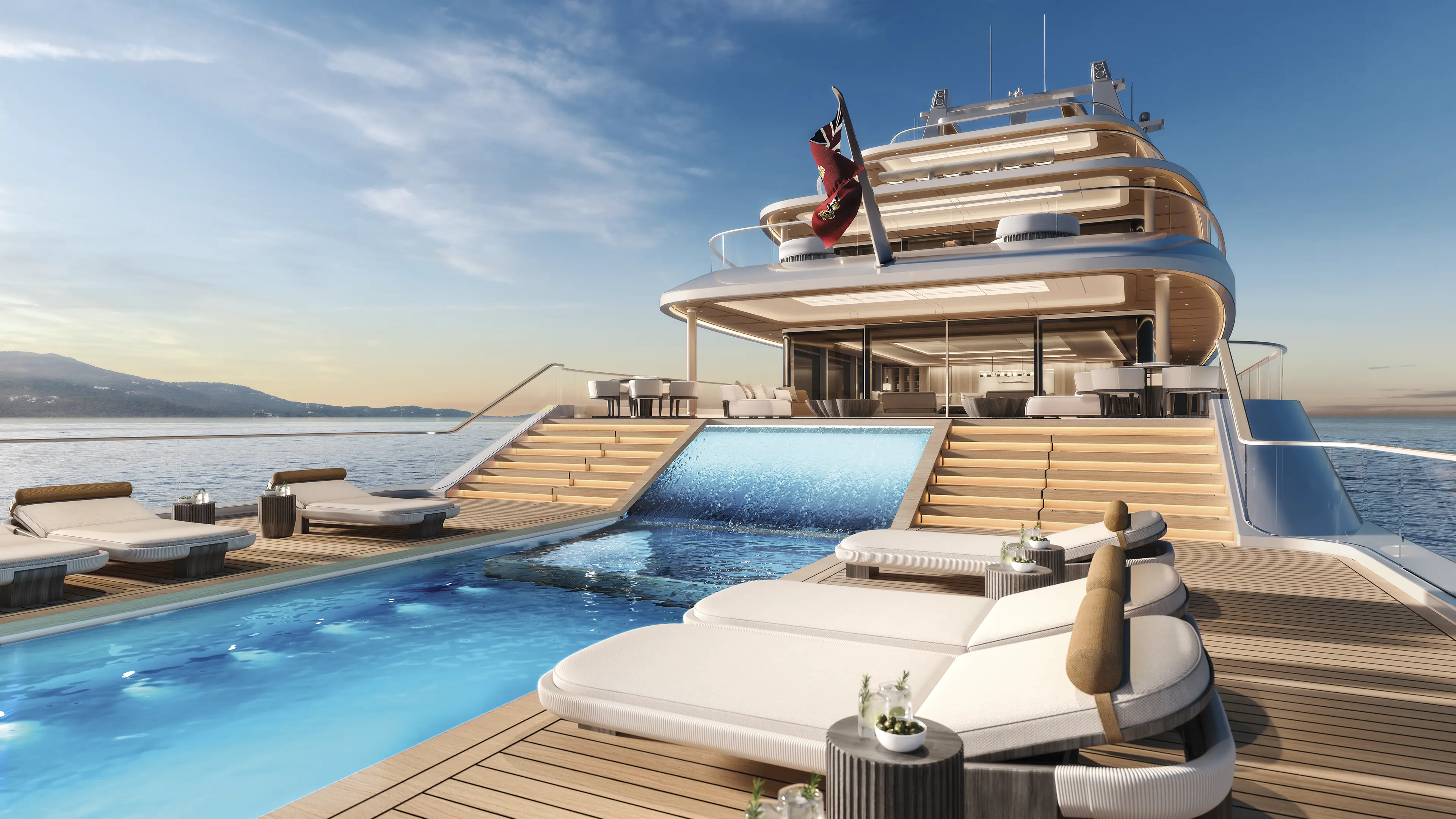 SINOT BEACH series BEACH99 aft deck pool