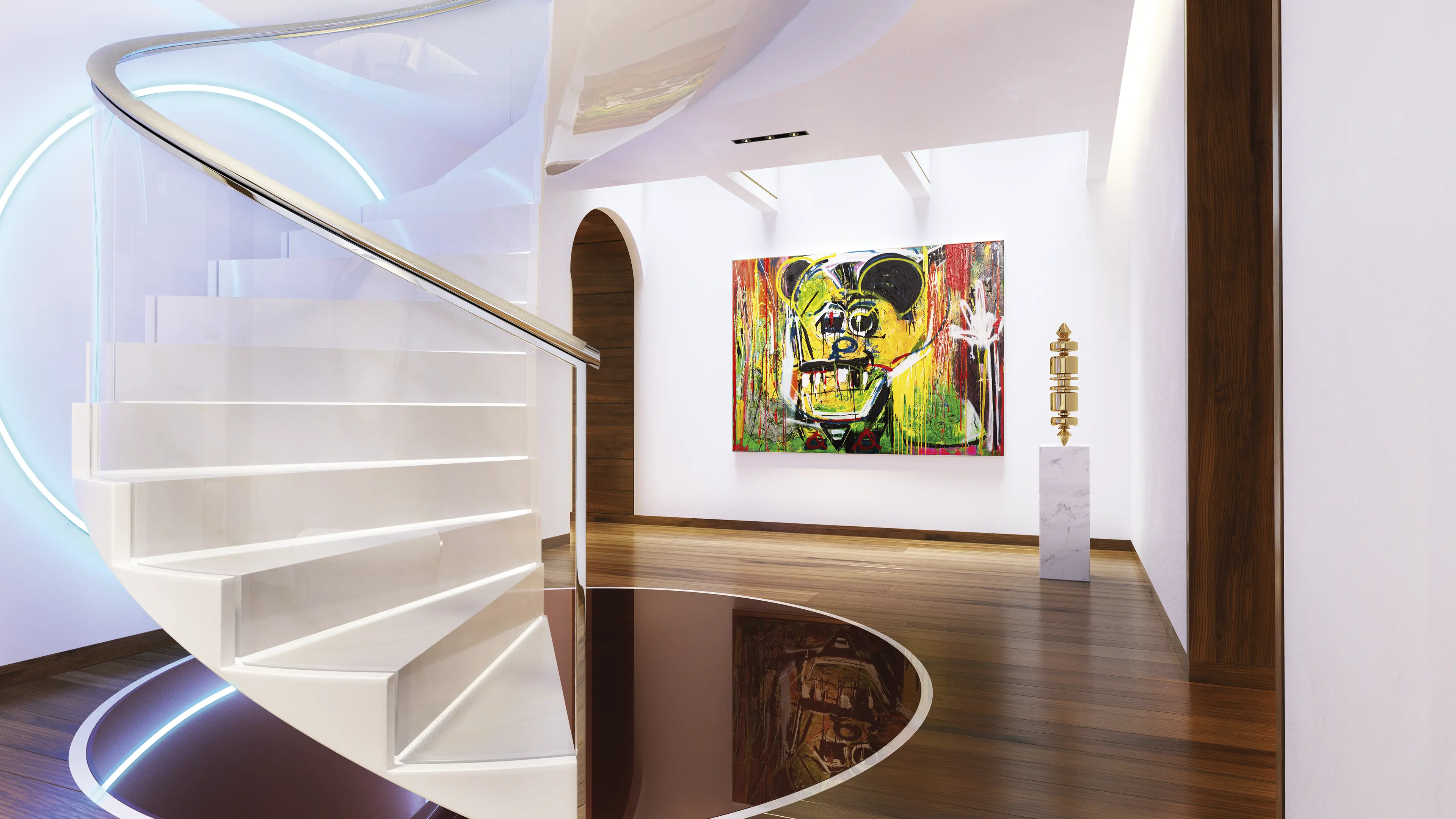 Sinot Art of Life OSR stairs MD to UD OSR lounge